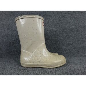 Hunter Little Kids Original First Classic Giant Cast Glitter Rain Boots sz 12
